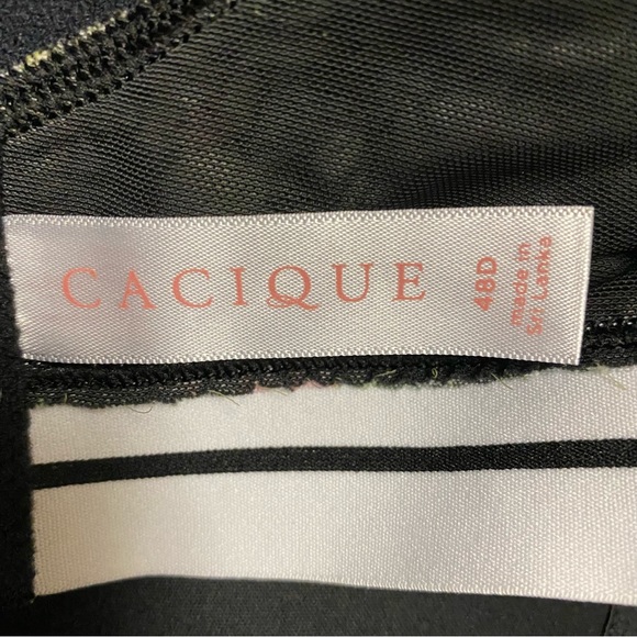 Cacique Lightly Lined Full Coverage Bra Size 48D Tropical Print - Picture 11 of 12